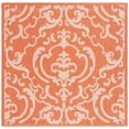 thumbnail image 2 of Safavieh Courtyard Dara Damask Indoor/Outdoor Area Rug, Terracotta/Natural, 6'7" x 6'7" Square, 2 of 10