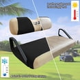 thumbnail image 5 of 10L0L Golf Cart Seat Cover for EZGO TXT RXV &Club Car DS,Washable Mesh Bench Seat Cover-Black Beige, 5 of 7