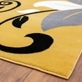 thumbnail image 3 of Luxe Weavers Modern Floral Yellow 5x7 Area Rug for Living Rooms, 3 of 7