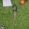 thumbnail image 4 of Llavero Paracord Likrtyny gancho Cordón Trenzado cuerda paraguas siete Núcleos Tejido a Mano Cierre Anillo en D Linterna Herramienta Pequeña Anticaída Multifunción, 4 of 6