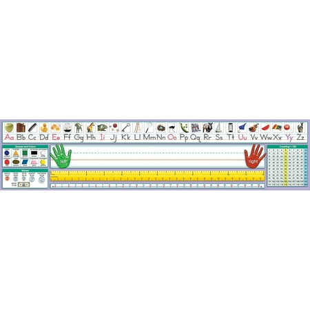 UPC: 0875188004207 | NST9040 – Adhesive Primary Traditional Manuscript Desk Plates  17.5  x 4   Pack of 36 by North Star Teacher Resource