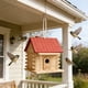 thumbnail image 1 of Casa de madera y comedero para exteriores, nido colgante para el jardín del patio, cría de loros y aves salvajes, diseño de grafitis DIY pintable, 1 of 6