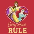 thumbnail image 2 of Men's Disney Princess Trio Strong Hearts Rule Sweatshirt Color: Red Size: XXL, 2 of 4