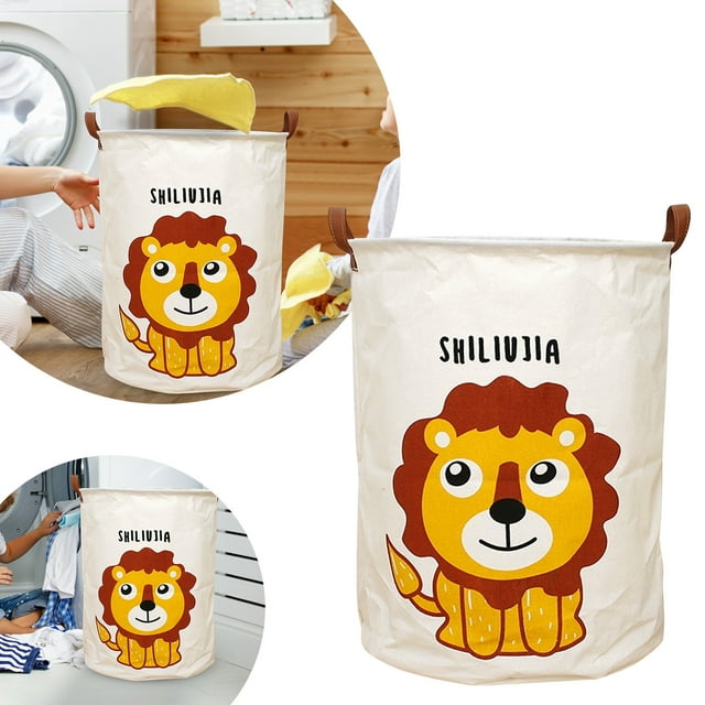 SIfdSeng Get it Fast Patterned Linen Laundry Hamper Without Lid Large Open Top Stylish and Breathable Fabric for Bedroom Or Bathroom Easy and Durable Design