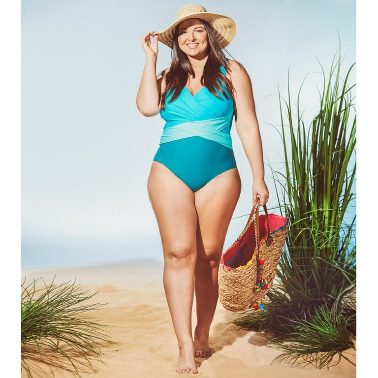 Size 18w swimsuits hotsell