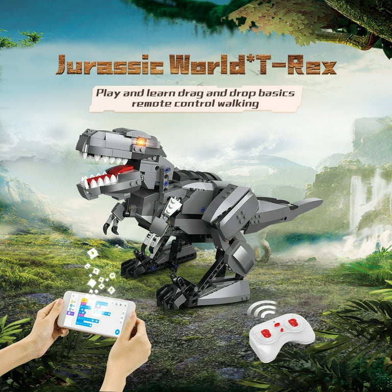 CaDA® T-Rex Programmable Remote Control Building Block Toy