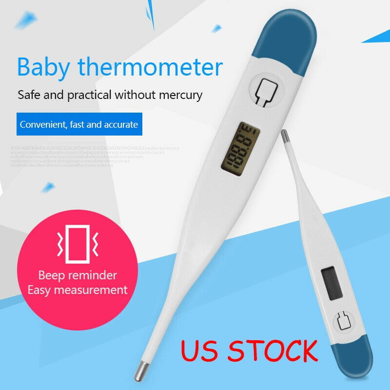 LNGOOR Digital LCD Display Mouse Thermometer Fast Accurate and Readings Thermometer for Armpit Oral for Baby Kids and Adult Home Office