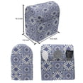thumbnail image 5 of Moroccan Lounger Chair Bag, Portuguese Tiles Squares Grid Style Pattern Oriental Motif, High Capacity Storage with Handle Container, Lounger Size, Violet Blue Orange White, by Ambesonne, 5 of 5