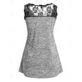 thumbnail image 2 of Tank Top de Espacio Teñido con Encaje de Talla Grande Rosegal  Camisetas sin mangas de talla grande, 2 of 5