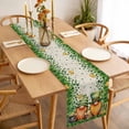 thumbnail image 3 of St. Patrick's Day Table Runner - 36 Inch Long, Kitchen Dining Table Runner Dresser Scarves, Green Lucky Shamrocks Harp Beer Retro Rustic Farmhouse Decor for Coffee Tables Wedding Party Banquet, 3 of 8