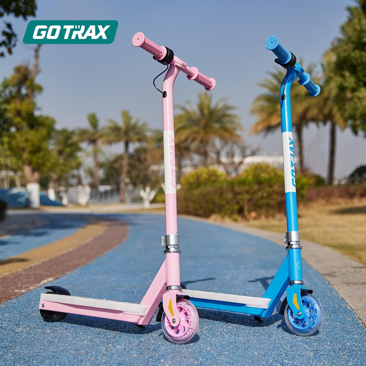 GOTRAX Scout Pro Kids Electric Scooter for Ages 4-7, 5" Flash Front Wheel , Kick Scooter Unisex Black