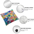 thumbnail image 4 of COMIO Watercolor Polka Dot Circles Rainbow Colorful Pillow Covers Decorative Lumbar Throw Pillowcase Couch Cushion Cover for Home Decor Living Room Bedroom College Dorm Bed Car Sofa Sofa,2 pcs White, 4 of 6