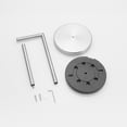 thumbnail image 3 of Round Free Standing Toilet Paper Holder in Brushed Nickel, 3 of 13