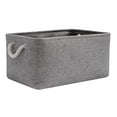 thumbnail image 1 of maskred Sac de Rangement Robuste et Durable pour l'Espace Bien Organisé Boîte de Rangement Pliable avec Poignée en Coton Multifonctions Gris 1Set, 1 of 6