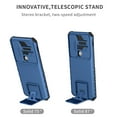 thumbnail image 2 of Armor Case for Motorola Moto G Stylus 5G 2021 6.8 inch, Stand Case with Slide Camera Cover & Kickstand Military Grade Shockproof Heavy Duty Protective for Motorola Moto G Stylus 5G 2021, Blue, 2 of 12