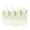 Ivory White, variant on French Amie Crown Wave Small 2.5” Celluloid Handmade Interlocking Hair Claw (IvoryWhite)