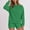 Green, variant on Fall Sets Women 2 Piece Outfits Petite Round Neck Blouse Long Sleeve Tops Sweatshirt Shorts Casual Suit Sets