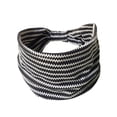 thumbnail image 1 of Minnieouse Diadema Bohemio Deportes Banda para el sudor Pañuelo de ala ancha Accesorios Yoga Accesorio para el cabello ola negro, 1 of 6