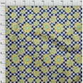 thumbnail image 3 of oneOone Cotton Cambric Blue Fabric Sunflower Floral Sewing Craft Projects Fabric Prints By Yard 56 Inch Wide, 3 of 4