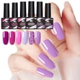 thumbnail image 4 of 6-Bottle Gel Nail Polish Set #25 - Base and Top Coat Gel Nail Polish Set, 6Pcs X 8.5Ml, Nail Polish Easter Mother'S Day Nail Care Makeup Organizers, 4 of 6