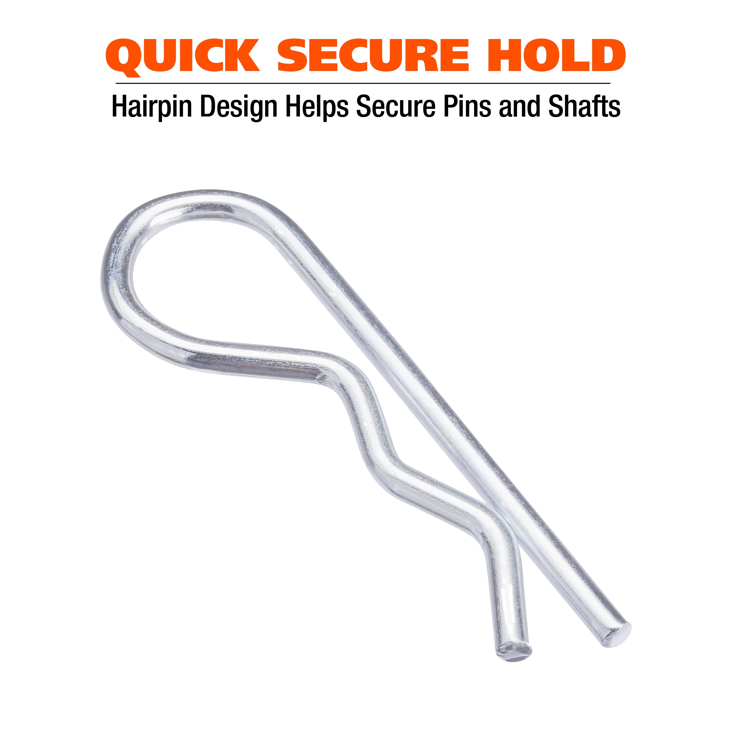 Great Neck Tools Hitch Clip Assortment, 150 Piece Set