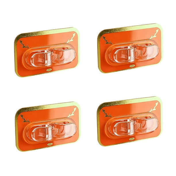 Organizador de cables 4pc Cable Manager - Clips de plástico 7x4cm para escritorio, televisor, almacenamiento de cables de ordenador y teléfono - Abrazaderas de enrutamiento de cables de 4