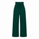 thumbnail image 3 of Pantalones Palazzo de Pierna para Mujer, con Cinturón, Cintura Alta, Informales, Holgados, Largos y con Bolsillos. Verde Oscuro S, 3 of 9