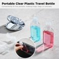 thumbnail image 3 of Botellas pequeñas de plástico con tapa abatible de 1 oz (paquete de 100) - Envases de viaje transparentes y rellenables para champú, loción corporal y cremas cosméticas, 3 of 7