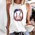 thumbnail image 2 of IROINNID Women's Casual Comfy Vest Sleeveless Graphic Print Round Neck Going Out Tops Under 10$, 2 of 2