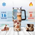 thumbnail image 4 of Autumn Maple Leaf 40 OZ Tumbler Cup with Lid and Straw Gifts for Mom Friend Sister Grandma, 4 of 7