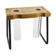thumbnail image 1 of Contenedor Hidropónico con Base de Madera, para Flores, Jarrón de Cristal, Opción de Regalo para Habitación., 1 of 9