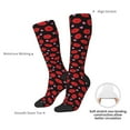 thumbnail image 4 of Fotbe lips and hearts print Women's Men's Novelty Crew Socks Cotton Socks Knee High Socks for Walking,Running,Nurses,Pregnancy, 4 of 6
