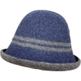 thumbnail image 6 of CoCopeaunts Women's Bucket Hat Double Stripe Wool Fisherman Hat Fashion Versatile Outdoor Fashion Roll-up Brim Warm Winter Hat, 6 of 8