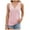 Pink, variant on QYZEU Womens Tank Top Solid Color Sleeveless T Shirt New V Neck Hollow Lace Loose Sleeveless Tank Top Blouses Soft Breathable Lightweight Tops Hot Pink L