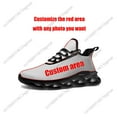 thumbnail image 1 of Zapatillas deportivas planas con la bandera de Portugal para hombre y mujer, de alta calidad, con cordones y malla, hechas a medida, color negro., 1 of 6
