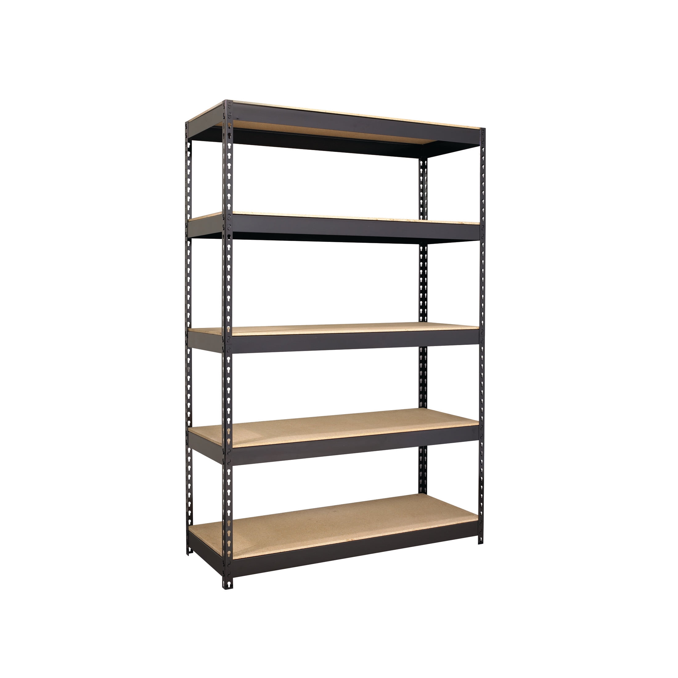 (Set of 2) Hirsh Riveted Boltless Shelf Unit, Black