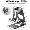 thumbnail image 2 of Adjustable Tablet Stand, IPad Stand, Desktop Phone Stand Base-Black, 2 of 8
