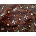 thumbnail image 4 of oneOone Silk Tabby Fabric Diamond & Swirl Ikat Print Sewing Fabric BTY 42 Inch Wide, 4 of 4