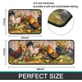thumbnail image 2 of Rooster Kitchen Rug 2 Piece Set Sunflower Decor Kitchen Floor Mat, Microfiber Washable Runner Rugs, Farmhouse Chicken Decorations Kitchen Mats,17"x 47"+17" x 23", 2 of 5