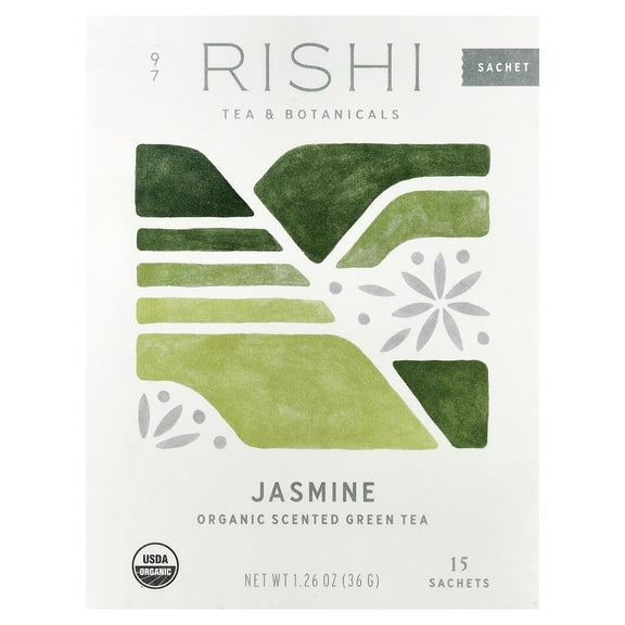 Rishi Tea Organic Green Tea Jasmine 15 Tea Bags