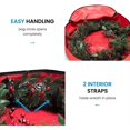 thumbnail image 3 of Christmas Wreath Storage Bag with Durable Handles Dual Zipper Card Slot  Storage Container, 3 of 8