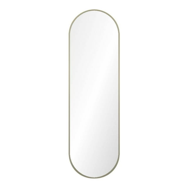Espejo Home Trends Cuerpo Completo Ovalado marco de Aluminio Dorado 120.4x36.7cm