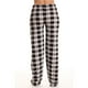 thumbnail image 2 of Pantalones de pijama Augper para mujer, cómodos, a cuadros, con bolsillos y cordón de algodón., 2 of 8