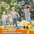 thumbnail image 2 of Pistola de burbujas, máquina de burbujas para niños, juguete automático de burbujas, más de 1500 burbujas por minuto, máquina de burbujas para exteriores., 2 of 5