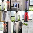 thumbnail image 5 of ABCISI 2 Pcs Lace Bow Curtain Tiebacks, Fairy Fabric Curtain Tie Straps, Elegant Lace Drapery Holdbacks Tie Rope for Home Office Hotel, Light Yellow, 5 of 8