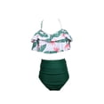 thumbnail image 2 of ITFABS Mother Daughter Swimsuit, Padded Bikini Set, Ruffle Floral Bathing Suit, 2 of 2