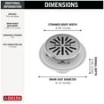 thumbnail image 6 of Delta Dt061411 4" Tile-In Round Shower Drain - Bronze, 6 of 7