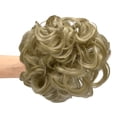 thumbnail image 5 of Pony Tail Hair Extension Bun Big Wave Curls Hairpiece Wrap Chignon Scrunchie Synthetic Hair for Women, 5 of 8