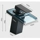 thumbnail image 5 of Washbasin tap, black ceramic glass, with LED and hose, without hose, 5 of 5