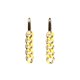 thumbnail image 1 of Pendientes de tuerca verdes vintage de aceite de goteo de lujo para mujer, pendiente de cadena de eslabones cubanos Punk, joyería llamativa, regalo de Navidad al por mayor, 1 of 4